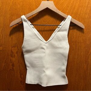 Aritzia Babton Contour White Tank Top